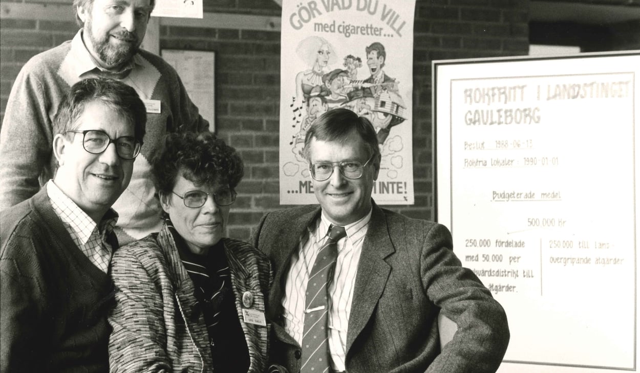 Antirökkampanj - bild på människor