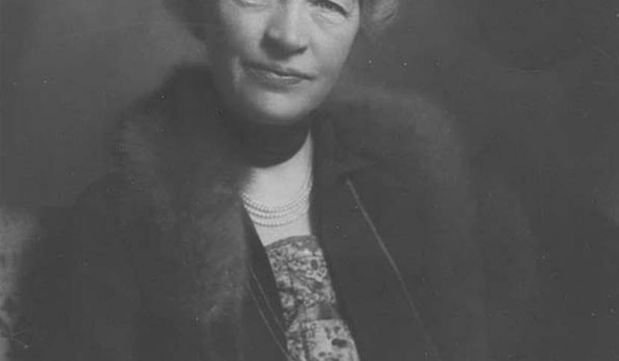 Svartvitt porträtt Kerstin Hesselgren