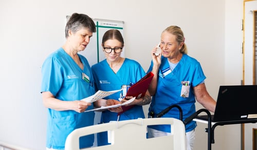 Karin Segersten, Ingrid Hallström och Malin Nordin, sjuksköterskor Barn- och ungdomsmottagning Gävle sjukhus